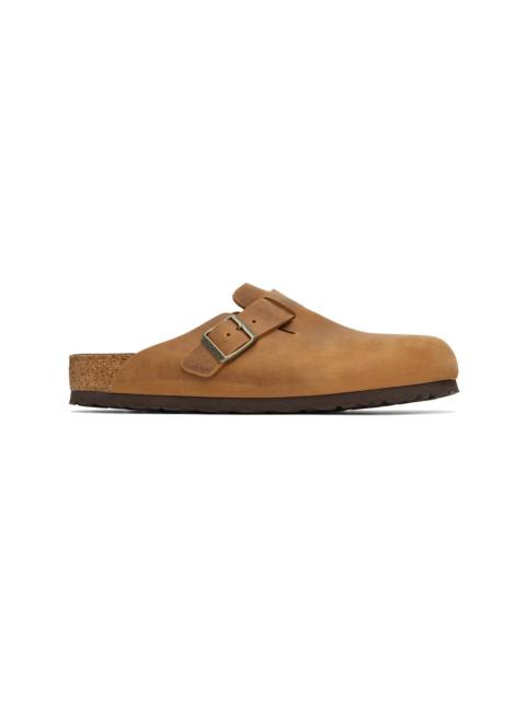 Tan Regular Boston Slip-on Loafers