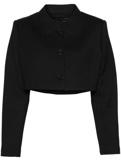 twill cropped jacket