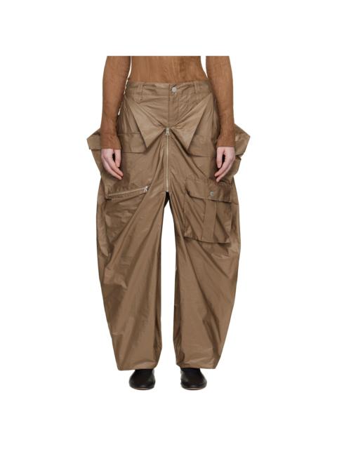 Beige Aerial Steel Cargo Pants
