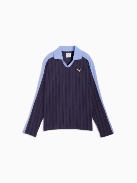 T7 Women's Relaxed Long Sleeve Polo