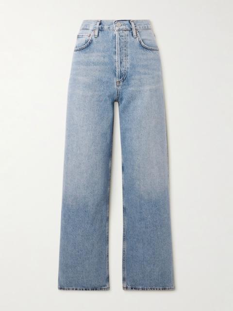 Ren high-rise wide-leg jeans Light denim