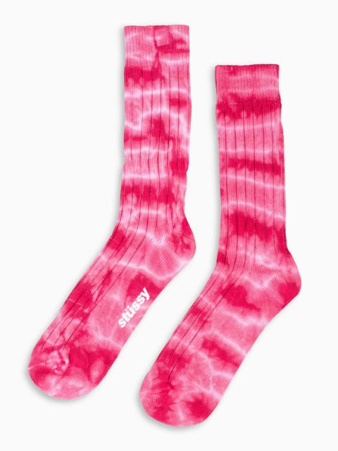 Stüssy Dyed Ribbed Crew Socks Amber