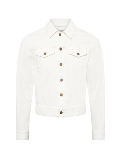 Barry Trucker in White Recycled Cotton Denim