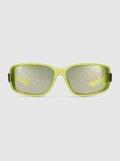 Rectangular frame sunglasses