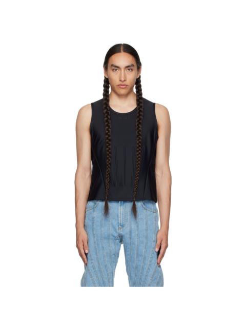 Black Embossed Tank Top