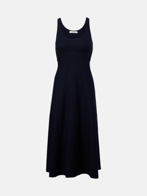 Rib Romance cotton-blend midi dress