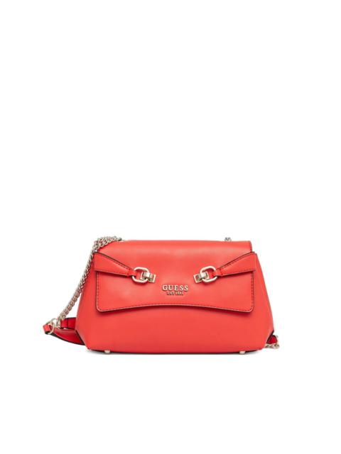 chain-strap flap shoulder bag