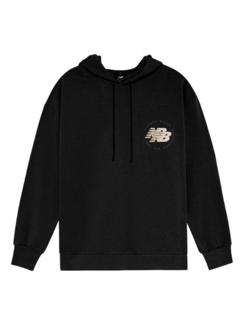 New Balance Double Logo Hoodie 'Black' AMT23348-BK