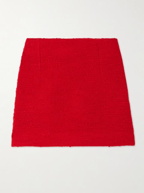 Vera Darted Wool-blend Bouclé-tweed Mini Skirt