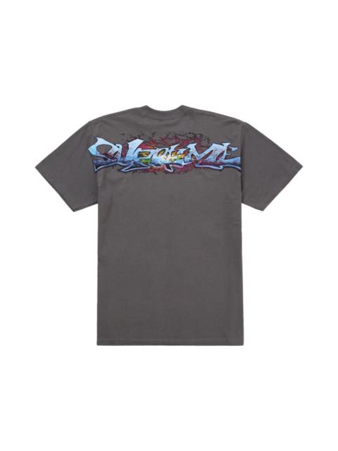 Supreme Tag Tee Charcoal