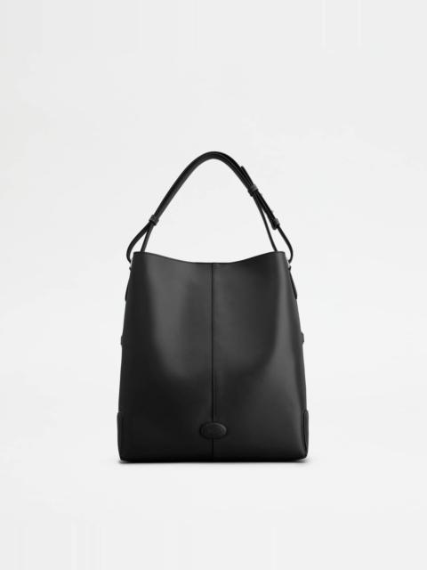 TOD'S DI BAG SHOULDER BAG IN LEATHER SMALL - BLACK
