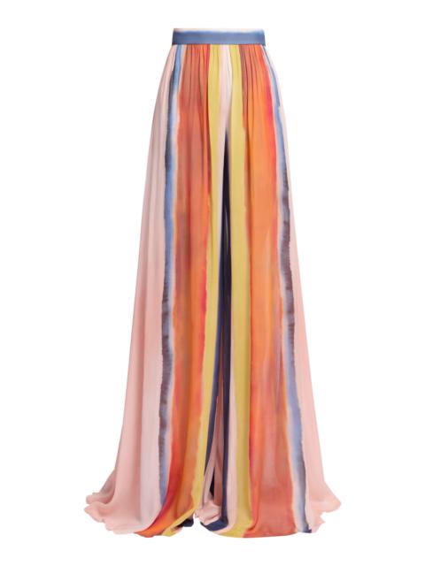 Printed Chiffon Pants multi