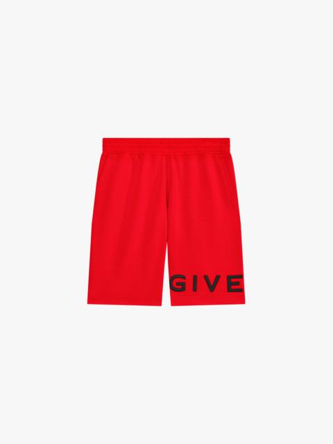 GIVENCHY BERMUDA SHORTS IN FLEECE