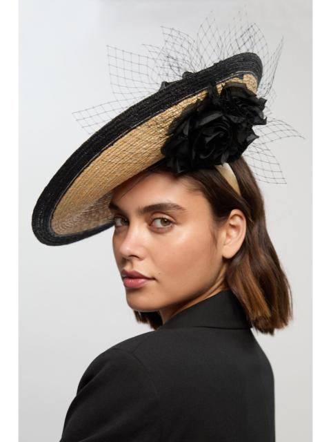 Asymmetric Flower Detail Fascinator