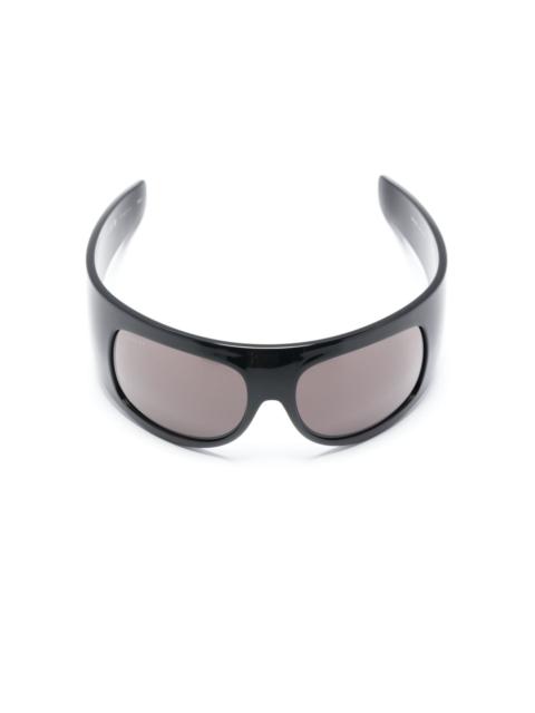 logo-plaque rectangle-frame sunglasses