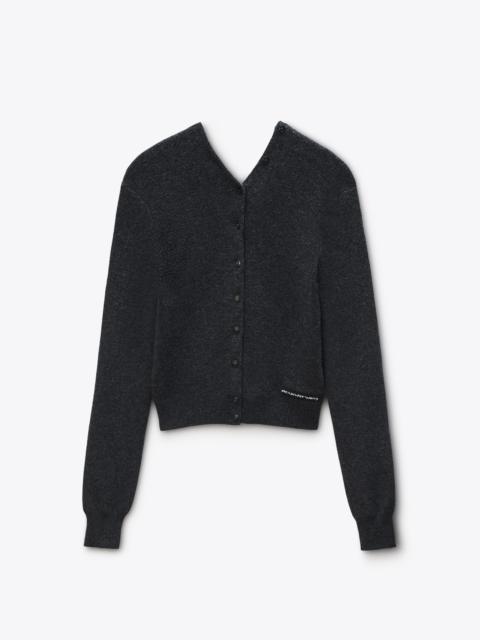 Cardigan in Wool with Continuous Placket