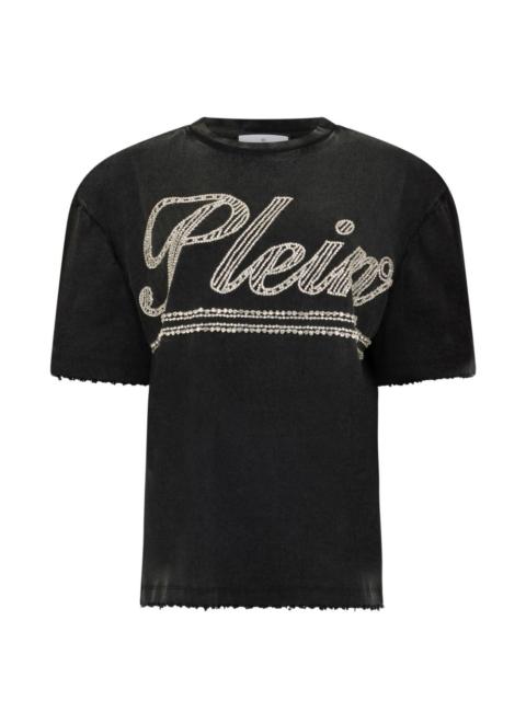 logo-strass T-shirt