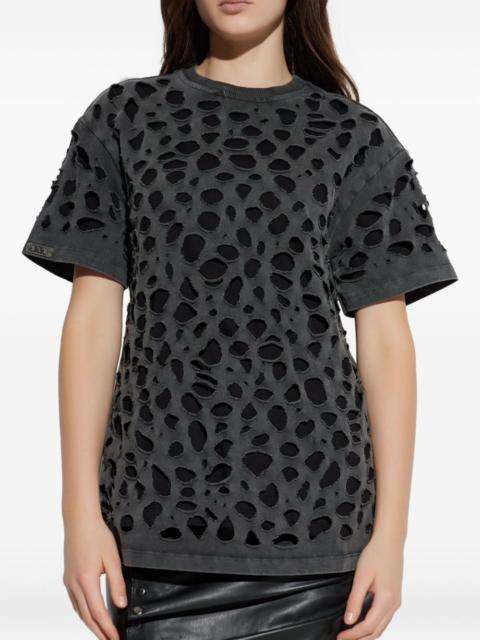 distressed short-sleeve T-shirt