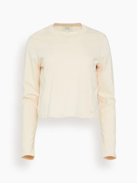 Masal Roundneck Long Sleeve Top in Cream Rose