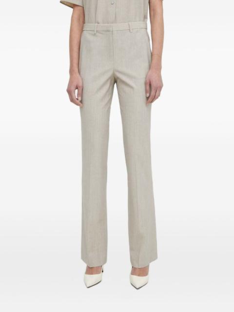 belted-loop trousers