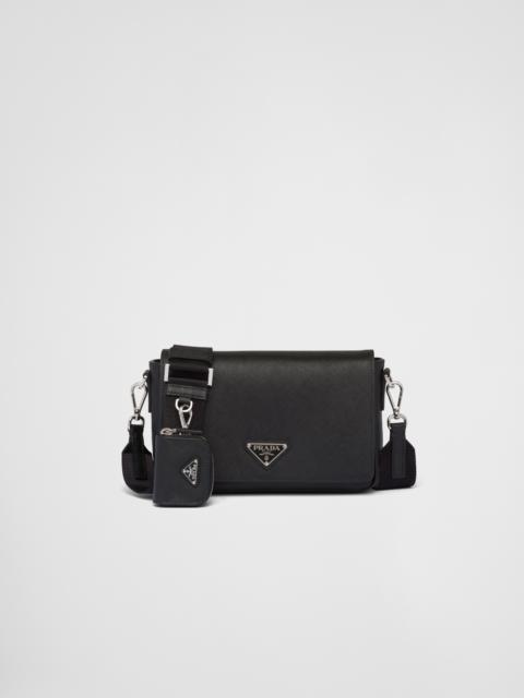 Saffiano leather shoulder bag