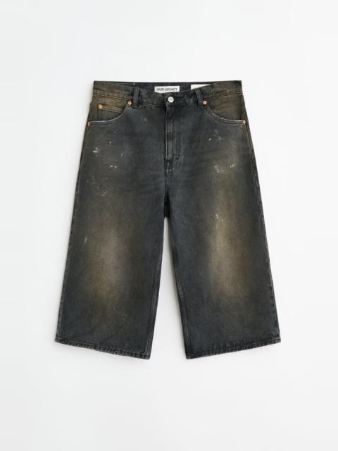 Capri Cut Nebula Wash Denim