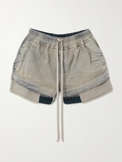Layered Denim Shorts