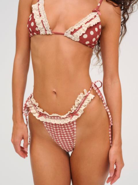 Gingham Bikini Bottom