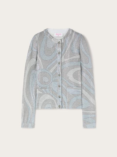 MARMO JERSEY LAMÉ CARDIGAN