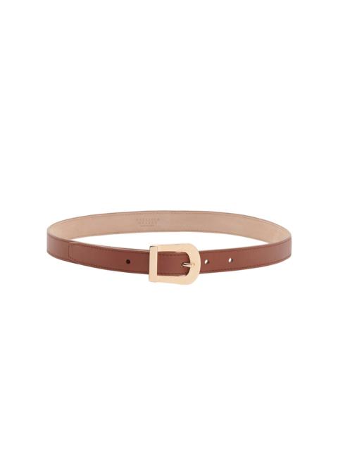 Marija Buckle Belt in Cognac Leather