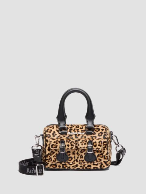 MINI TOP HANDLE BAG Hair On Leopard Print Bag