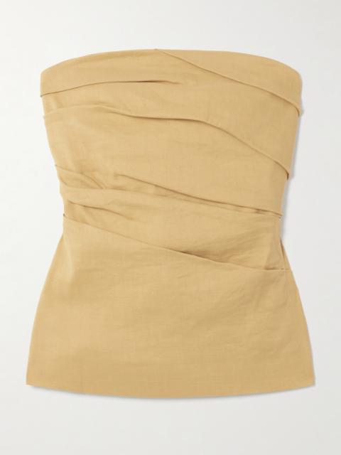 Izel Linen Bandeau Top