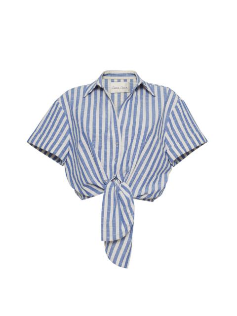 Asbury Top
A Classic Silhouette Adorned With A Stripe Pattern