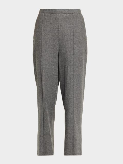 Pull-On Italian Wool-Blend Pants