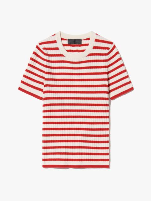 ALITA STRIPE CASHMERE SWEATER