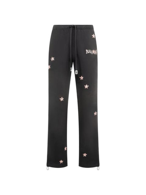 Flower Gromes wide-leg trousers