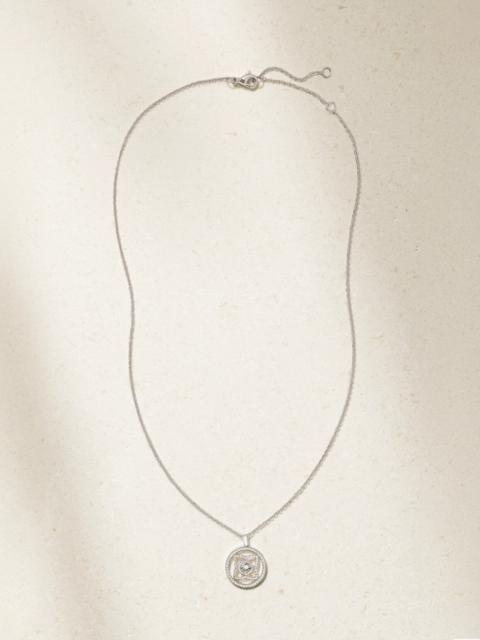 Enchanted Lotus 18-karat White Gold Diamond Necklace