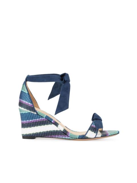 striped wedge sandals