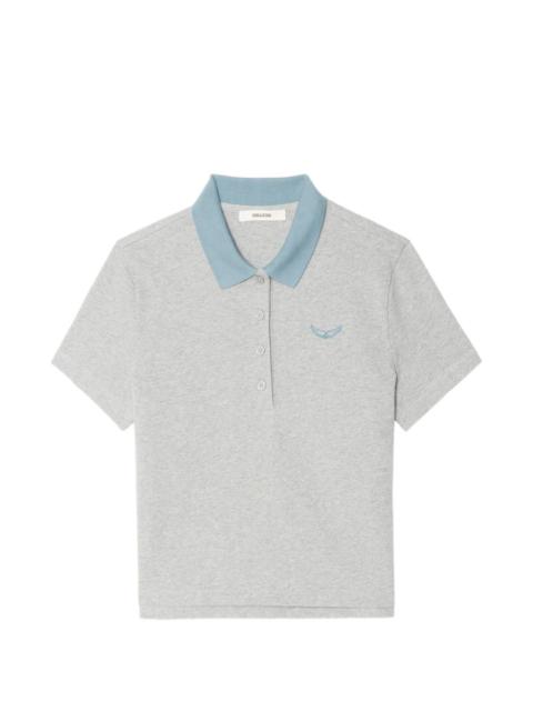 wings detail polo top