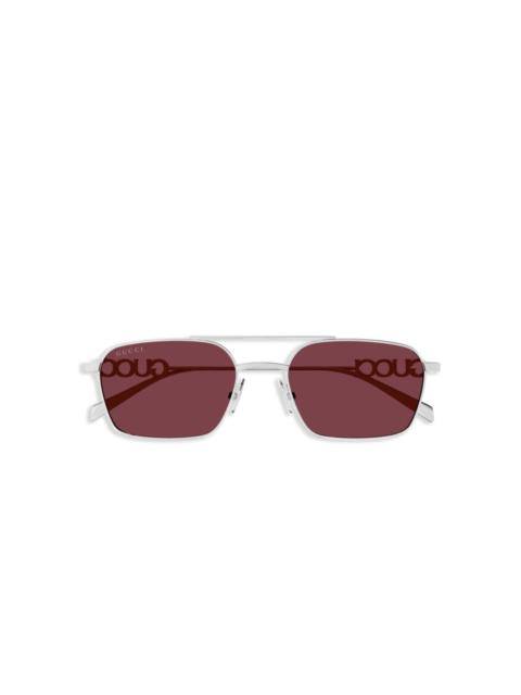 logo-lettering sunglasses
