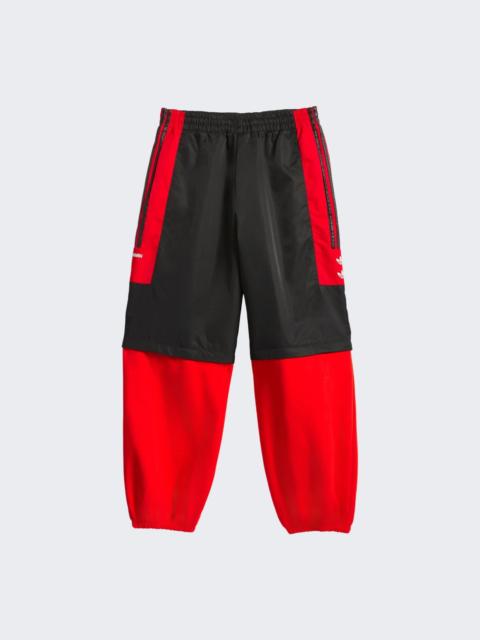 X Willy Chavarria Zip Off Track Pants Black And Red