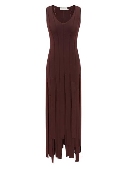 LUNA FRINGE MIDI DRESS