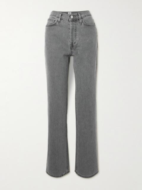 High-rise Straight-leg Organic Jeans