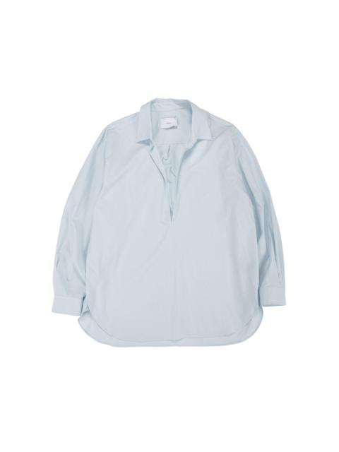 Suvin Cotton Oversized Skipper Shirt Off Blue