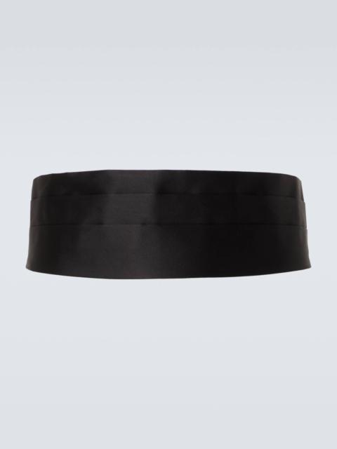 Silk cummerbund