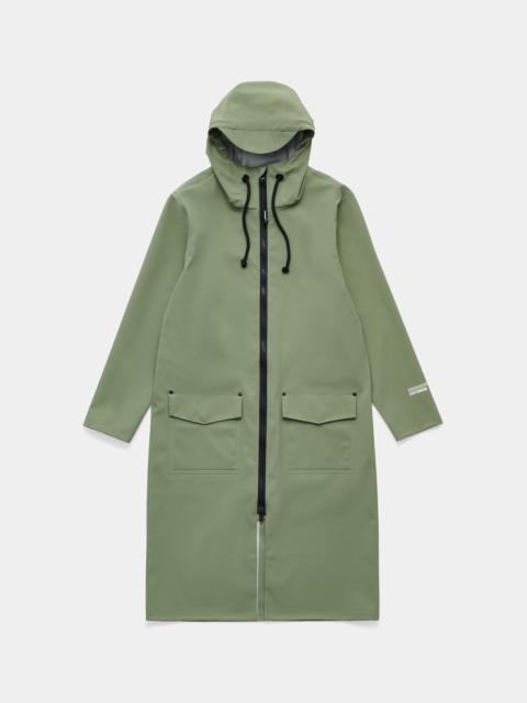 Stockholm Long Patch Raincoat Dry Green