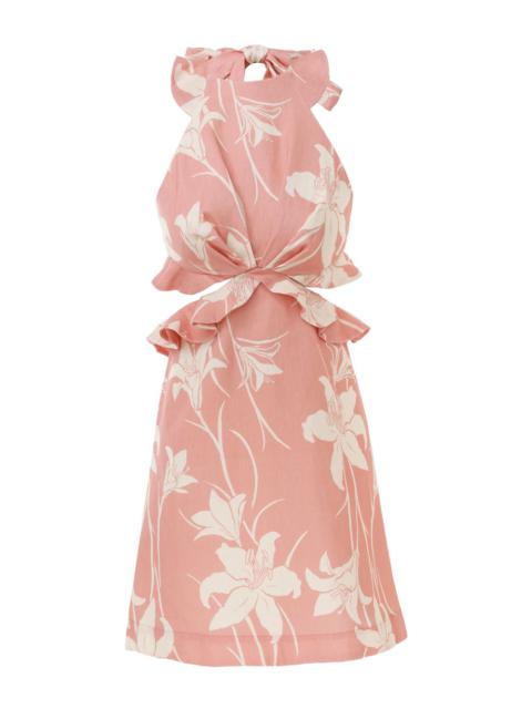 ACADIAN TIE BACK MINI DRESS