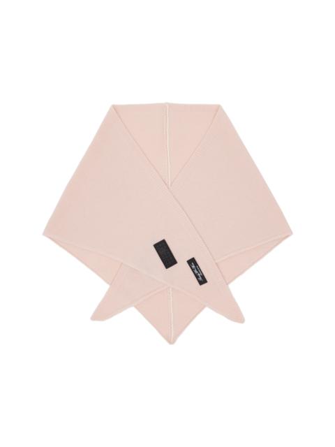 Pink Wool-Blend Scarf