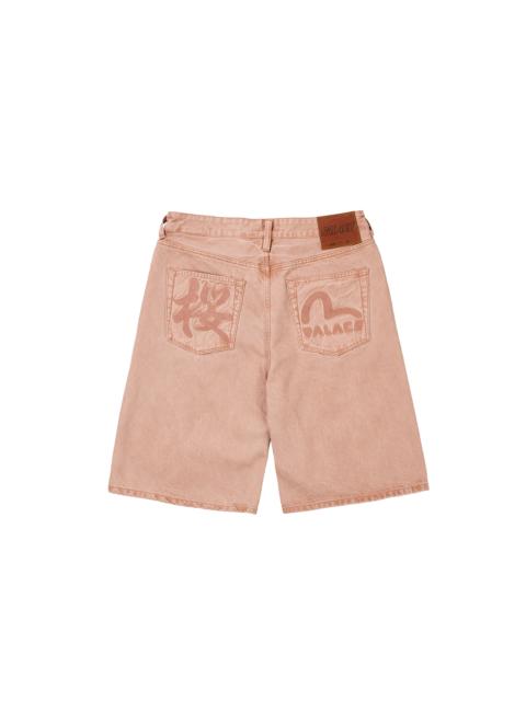PALACE EVISU LONG DENIM SHORT PINK WASH