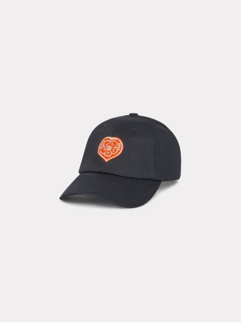 'KENZO Boke Heart' embroidered cap in cotton